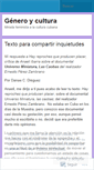 Mobile Screenshot of generoycultura.wordpress.com