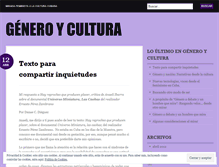 Tablet Screenshot of generoycultura.wordpress.com