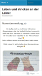 Mobile Screenshot of novembertraum.wordpress.com