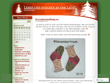Tablet Screenshot of novembertraum.wordpress.com