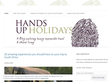 Tablet Screenshot of handsupholidays.wordpress.com