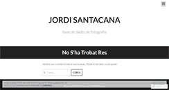 Desktop Screenshot of jordisantacana.wordpress.com