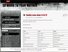 Tablet Screenshot of edwordtoyourmother.wordpress.com