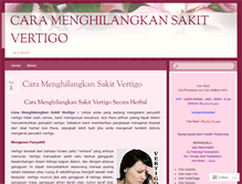 Tablet Screenshot of caramenghilangkansakitvertigo.wordpress.com