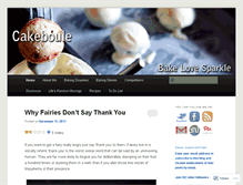 Tablet Screenshot of cakeboule.wordpress.com
