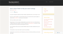 Desktop Screenshot of buzzingtwitter.wordpress.com
