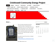 Tablet Screenshot of crickhowellenergy.wordpress.com