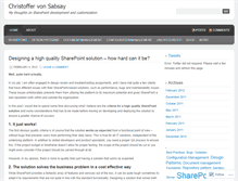 Tablet Screenshot of christoffervonsabsay.wordpress.com