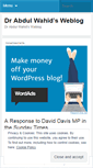 Mobile Screenshot of drabdulwahids.wordpress.com