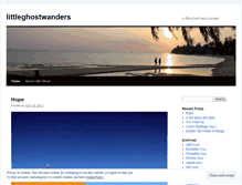 Tablet Screenshot of littleghostwanders.wordpress.com