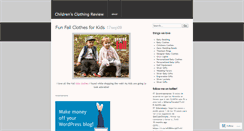 Desktop Screenshot of childrensclothing.wordpress.com