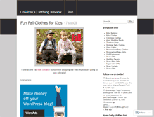 Tablet Screenshot of childrensclothing.wordpress.com