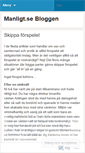 Mobile Screenshot of manligt.wordpress.com