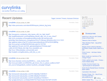 Tablet Screenshot of curvylinks.wordpress.com