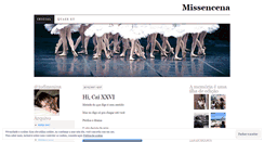 Desktop Screenshot of missencena.wordpress.com
