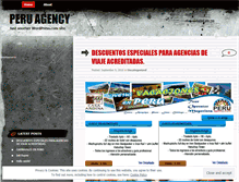 Tablet Screenshot of peruagency.wordpress.com