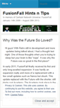 Mobile Screenshot of fusionfallhandt.wordpress.com