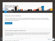 Tablet Screenshot of first500words.wordpress.com
