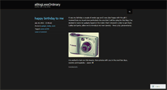 Desktop Screenshot of abloglessordinary.wordpress.com