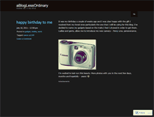 Tablet Screenshot of abloglessordinary.wordpress.com