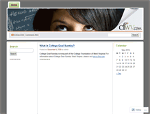Tablet Screenshot of collegegoalsundaywv.wordpress.com