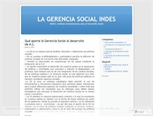 Tablet Screenshot of gerenciasocial.wordpress.com