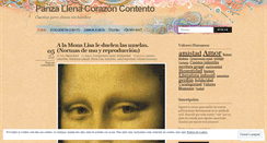 Desktop Screenshot of panzallenacorazoncontento.wordpress.com