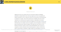 Desktop Screenshot of carlosindugasguzman.wordpress.com
