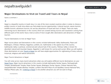 Tablet Screenshot of nepaltravelguide1.wordpress.com