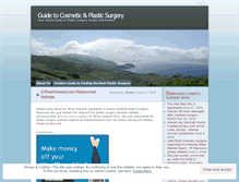 Tablet Screenshot of guidetoplasticsurgery.wordpress.com