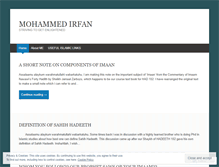 Tablet Screenshot of mohammedirfan.wordpress.com