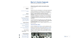 Desktop Screenshot of commcapsule.wordpress.com