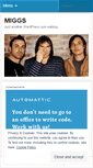 Mobile Screenshot of miggsband.wordpress.com