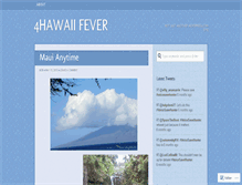 Tablet Screenshot of 4hawaiifever.wordpress.com