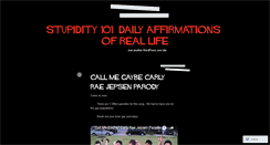 Desktop Screenshot of dailystupidity.wordpress.com