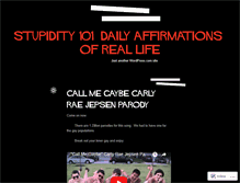 Tablet Screenshot of dailystupidity.wordpress.com