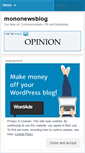 Mobile Screenshot of mononewsblog.wordpress.com