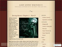 Tablet Screenshot of lostgypsywritings.wordpress.com