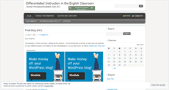 Desktop Screenshot of differentiatedinstructionenglish.wordpress.com