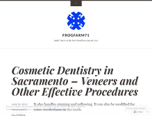 Tablet Screenshot of frogfarm71.wordpress.com