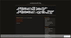 Desktop Screenshot of monkeymooncalf.wordpress.com