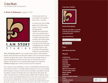 Tablet Screenshot of iamstory.wordpress.com