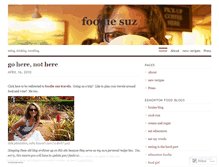 Tablet Screenshot of foodiesuz.wordpress.com