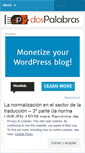 Mobile Screenshot of dospalabrastraduccionesespecializadas.wordpress.com