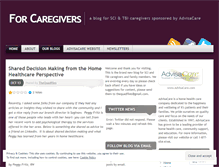 Tablet Screenshot of forcaregivers.wordpress.com