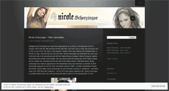 Desktop Screenshot of nicolescherzingerfans.wordpress.com
