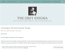 Tablet Screenshot of greyenigma.wordpress.com