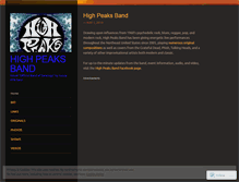 Tablet Screenshot of highpeaksband.wordpress.com