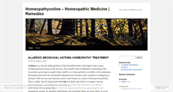 Desktop Screenshot of homeopathyonlineindia.wordpress.com