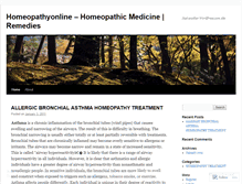 Tablet Screenshot of homeopathyonlineindia.wordpress.com